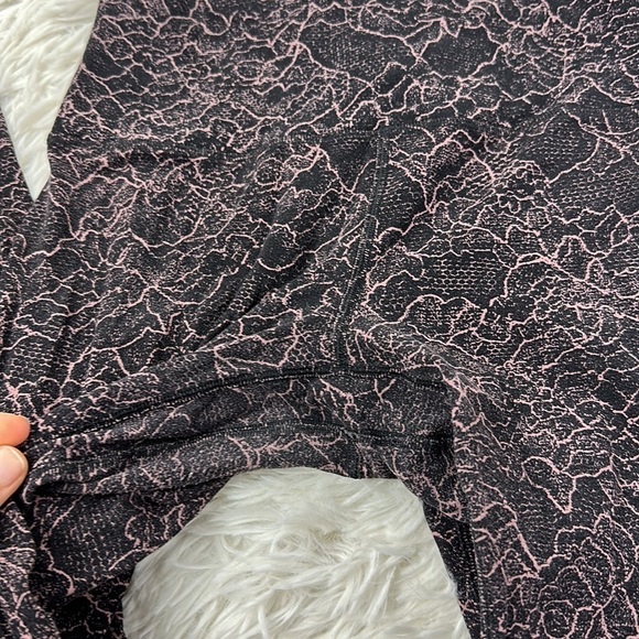 Lululemon Align Pant *Full Length 28" Lacescape Spanish Rose Black - Picture 2 of 5
